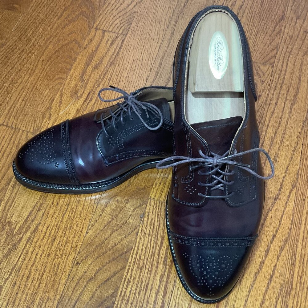 Alden Shell Cordovon Men's Size 8.5D Cap Toe Medallion Bluchers